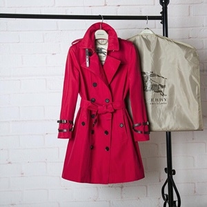 버버리 2중스트랩 벨트버클 여성 트렌치코트