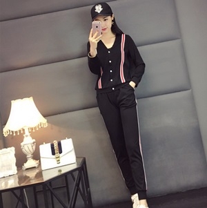 톰브라운 스트라이프 자켓가디건 바지 세트