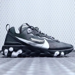 UNDERCOVER x Nike Upcoming React Element 87 블랙 커플 슈즈