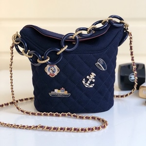 샤넬 캐릭터 악세사리 데님 램스킨 체인 크로스백 커스텀