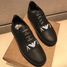 알마니 캐릭터 로고 스웨이드 남성 슈즈