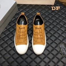 프라다 투톤 끈장식 남성 슈즈