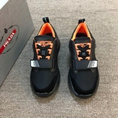 프라다 투톤 패치로고 남성 슈즈