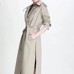 셀린느 벨트버클 포켓 카라 여성 트렌치코트