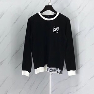 샤넬 캐릭터 패치 자수로고 여성 긴팔티