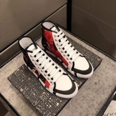 지방시 캐릭터 프린트 투톤 하이탑 남성 슈즈