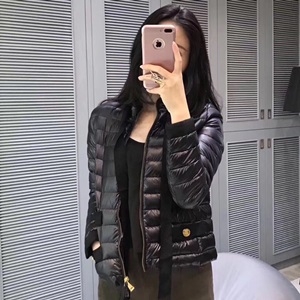 몽클레어 누빔 끈리본 단추장식 여성 반패딩 2018 업뎃버젼
