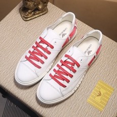 알마니 가죽패치 투톤 남성 슈즈