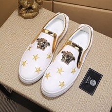 베르사체 캐릭터 자수 줄무늬 남성 슈즈