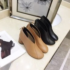 셀린느 투톤 지퍼 여성 쇼트부츠