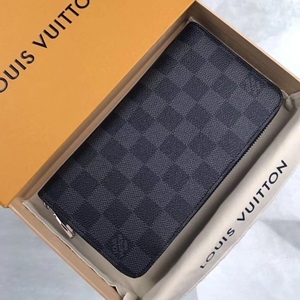 루이비통 다미에 블랙 지퍼돌이 장지갑 N63076