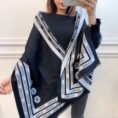 샤넬 2018 SS 로고 줄무늬 여성 머플러