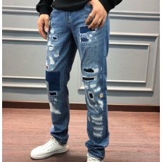알마니 2018 SS 빈티지 구제 남성 청바지