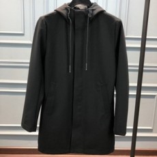 알마니 2018 SS 후드 남성 짚업 롱코트
