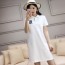 버버리 2019 SS 카라 반팔 여성 원피스