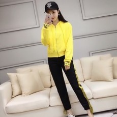 모스키노 2019 SS 로고 바람막이 자켓 바지 여성 세트
