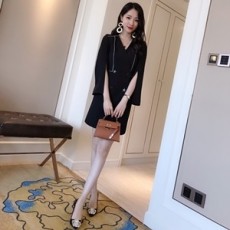 디올 2019 SS 줄무늬 스타단추 여성 롱자켓