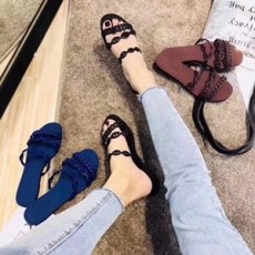 에르메스 2019 SS 체인 각인로고 여성 샌들