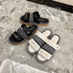 샤넬 2019 SS CC 금속로고 퀄팅 여성 샌들