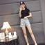 디올 2019 SS 투톤 여성 반팔티 청반바지 세트