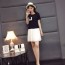 디올 2019 SS 투톤 프릴 주름 여성 원피스