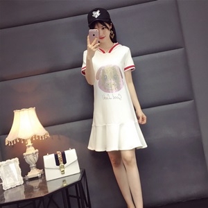 모스키노 2019 SS 캐릭터 후드 여성 원피스