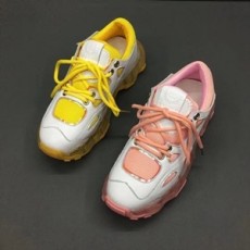 발렌시아가 2019 SS 투톤 가죽패치 여성 슈즈