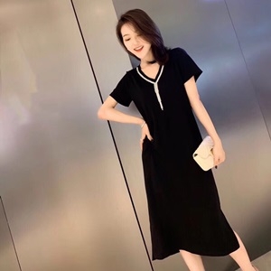 디올&#160;2019&#160;SS&#160;태슬장식&#160;반팔&#160;롱티&#160;여성&#160;원피스