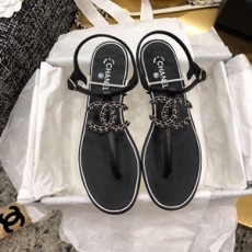 샤넬 2019 SS 체인 CC로고 여성 쪼리