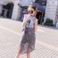 발렌티노 2019 SS 캐릭터 반팔티 레이스 리본 치마 여성 세트