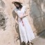 발렌티노 2019 SS 러플 벨트장식 여성 원피스