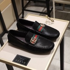 구찌 2019 SS 펄 블랙 삼선 GG로고 남성 로퍼