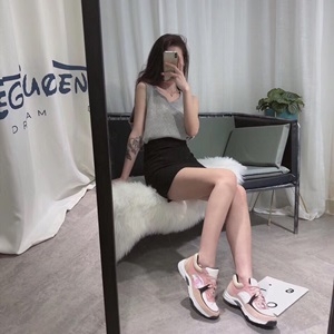 샤넬 2019 SS 투톤 핑크화이트 여성 슈즈