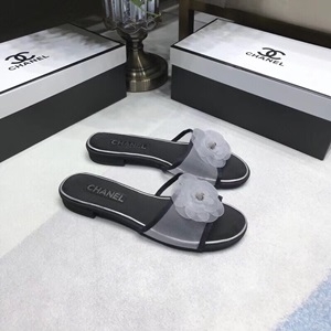 샤넬 2019 SS 까멜리아 시스루 여성 슬리퍼