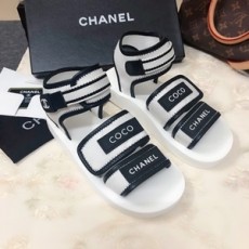 샤넬 2019 SS 로고 가죽패치 여성 샌들