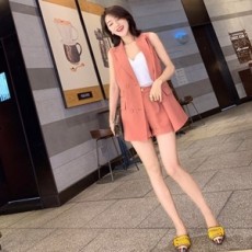 디올 2019 SS 민소매 자켓 반바지 여성 세트