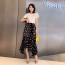 미우미우 2019 SS 화이트 반팔티 하트 치마 여성 세트