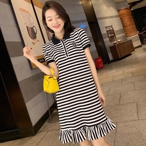 버버리 2019 SS 스트라이프 태슬 여성 원피스