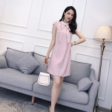 디올 2019 SS 프릴 리본장식 여성 원피스