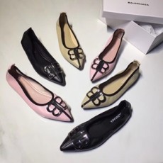 발렌시아가 2019 SS 캐릭터 로고 여성 플랫슈즈