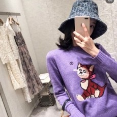 디올 2019 SS 캐릭터 로고 남여공용 모자