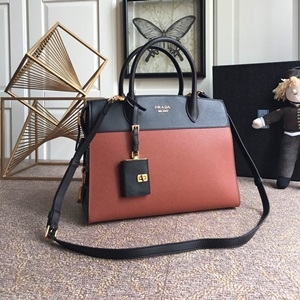 프라다 2019 SS 투톤 사피아노 토트백 1BA047