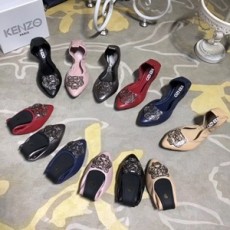 겐조 2019 SS 캐릭터 로고 여성 플랫슈즈