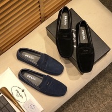 프라다 2019 SS 스웨이드 금속로고 남성 슈즈