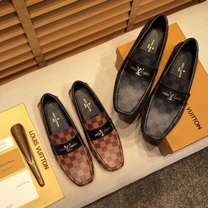 루이비통 2019 SS 금속로고 다미에 남성 슈즈