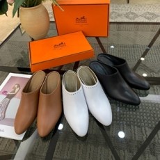 에르메스 2019 SS 가죽 스티치 여성 슈즈