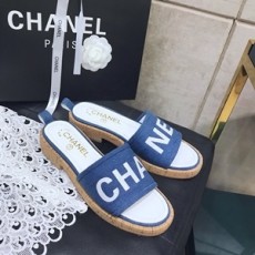 샤넬 2019 SS 로고 투톤 여성 슬리퍼