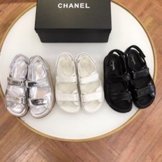 샤넬 2019 SS CC로고 패치 여성 샌들