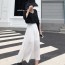 샤넬 2019 SS 러플 블라우스 러플 치마 여성 세트