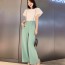디올 2019 SS 러플 반팔티 멜빵바지 여성 세트